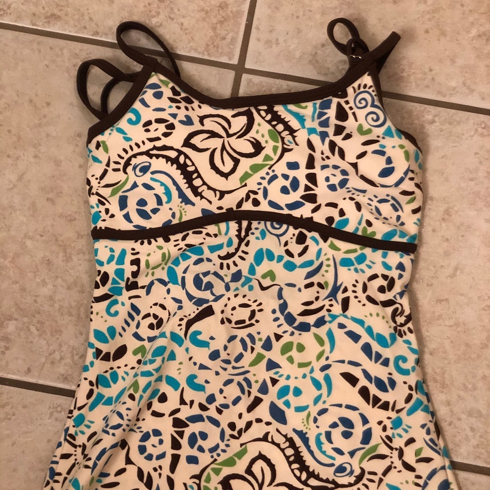 Hapari Modest Tankini Top XS - Confetti Print
